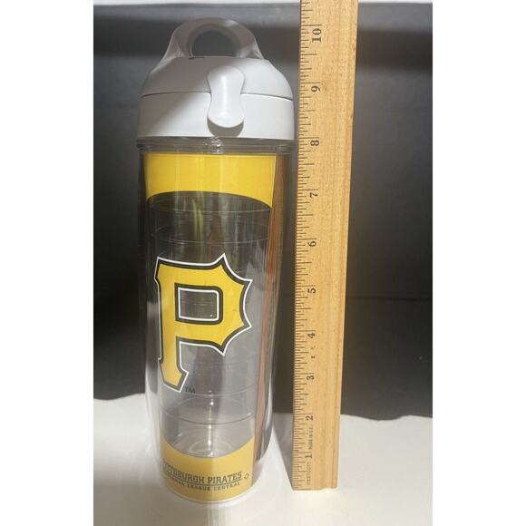 Tervis Gray Snap Loop Lid‎ Pittsburgh Pirates 24 oz Water Bottle - Picture 8 of 8